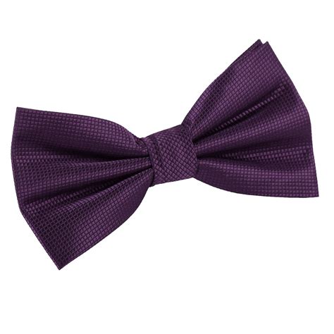 Mens Solid Check Cadbury Purple Bow Tie Purple Bow Tie Purple Bows