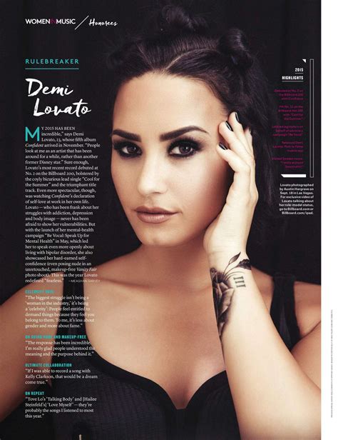 Demi Lovato Billboard Magazine December 2015 Gotceleb
