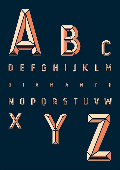 Diamanth On Behance Lettering Alphabet Fonts Typography Alphabet
