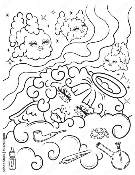 Fallen Angel Coloring Page Vector Coloring For Adults Stock Vector The Best Porn Website