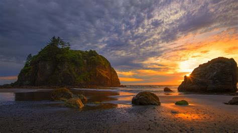 Ruby Beach At Sunset Olympic Peninsula Wa I Drove To Th Flickr