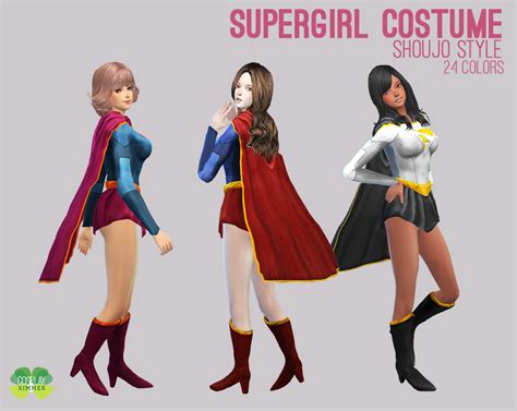 Spring4sims The Best Sims 4 Downloads Cc Finds Supergirl Costume Sims 4