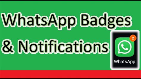 Enable Whatsapp Notifications And Icon Badges Youtube
