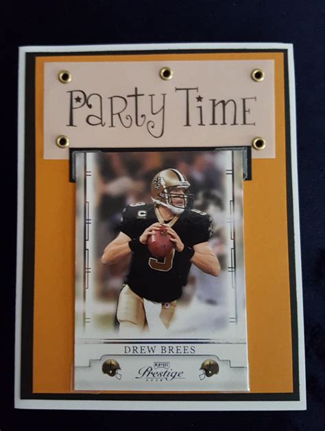New Orleans Saints Birthday Card With Michael Thomas Or Drew Etsy