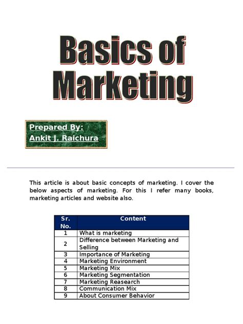 Basics Of Marketing Pricing Sales