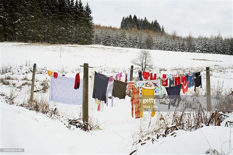Clothes Hanging On Washing Line High Res Stock Photo Getty Images