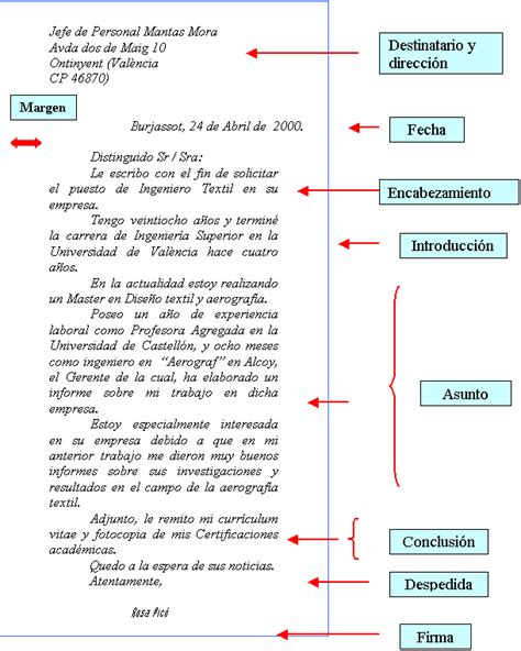 Textos Funcionales Carta Formal Spanish Heritage Ap Spanish Spanish