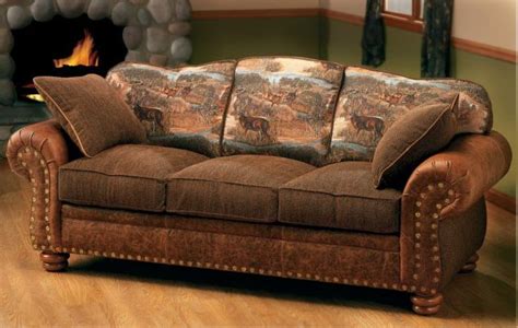 Cabelas Marshfield Furniture Deluxe Rustic Retreat Sleeper Sofa