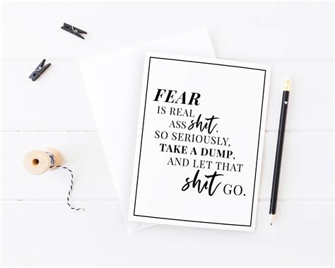 Fear Greeting Card Support Mental Health Encouragement Etsy Uk