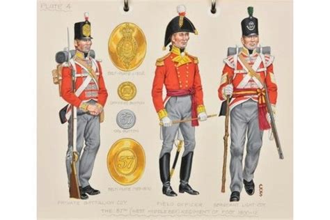 The 57th West Middlesex Regiment Of Foot Private Of Battalion
