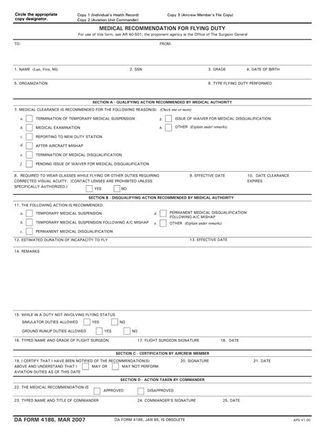 2007 2024 Form Da 4186 Fill Online Printable Fillable Blank Pdffiller