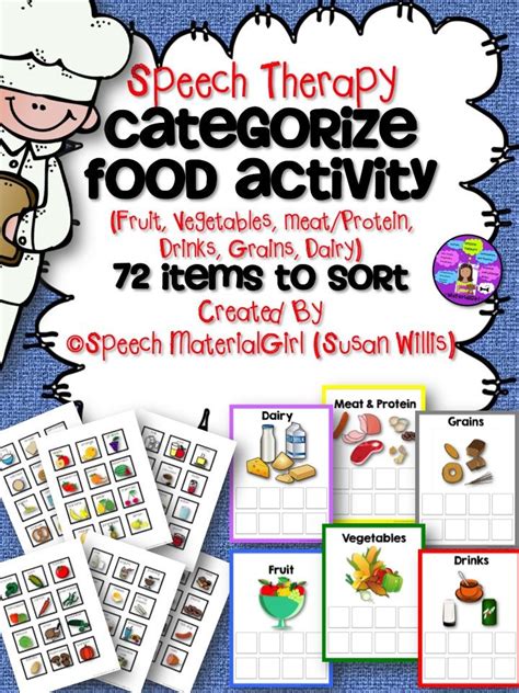 Then put the children in groups of two or three. Speech Therapy. Categories for food groups. Sort fruit ...