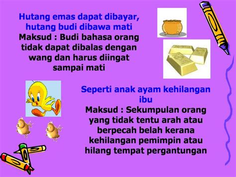 Learn vocabulary, terms and more with flashcards, games and other study tools. Diari Cikgu Chom: BIJAK PERIBAHASA - Peribahasa Bergambar