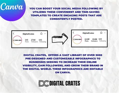 Business Infographics For Instagram Canva Editable Etsy
