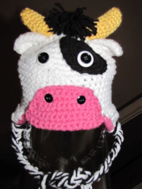 Crochet Cow Hat 15 My Friend Andrea Makes These They Are Awesome