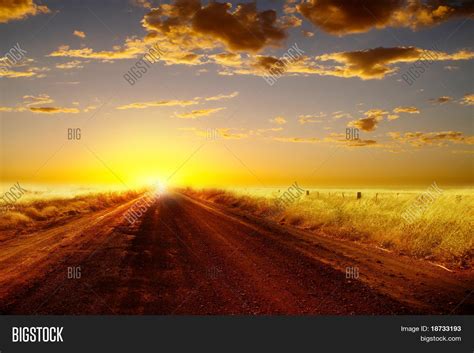 Country Road Sunset Image And Photo Bigstock