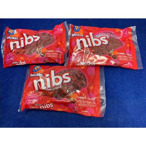 Twizzlers Nibs Cherry Candy 3 X 400g