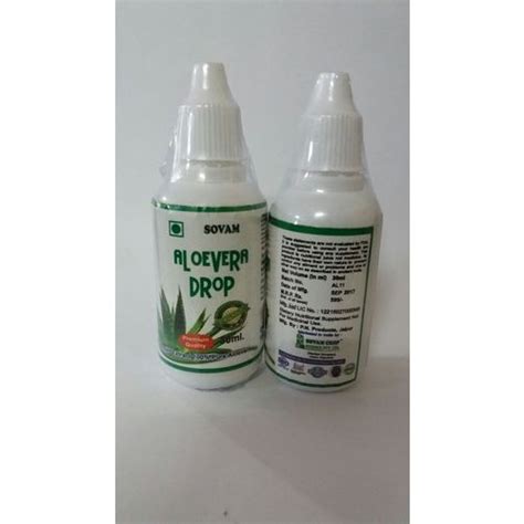 Liquid Aloe Vera Herbal Drops Packaging Size 30 Ml Packaging Type