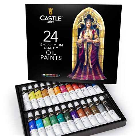 Buy Castle Art Supplies Oil Paint Set 24 Vibrant Colors In Tubes