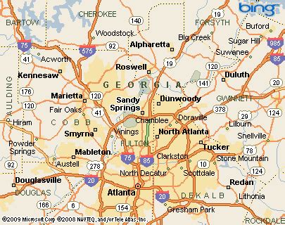 Sandy Springs Georgia Area Map More