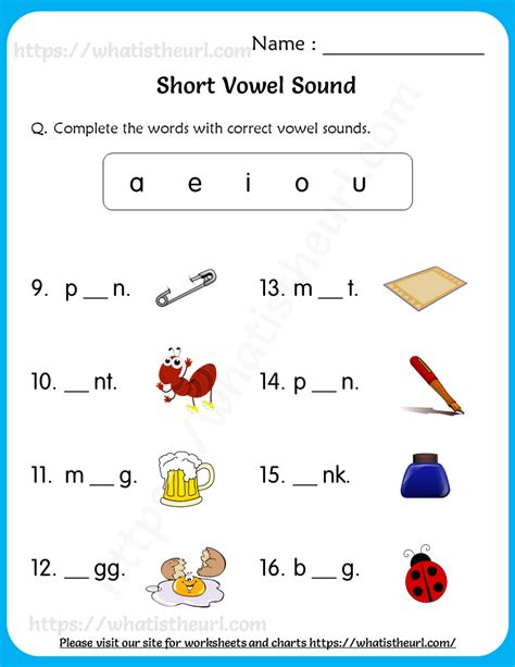 Short Vowel Sounds Worksheets For Grade 1 Your Home Teacher Artofit