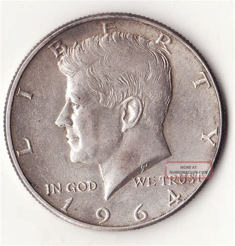 2 Us Kennedy Silver Half Dollars 1964 Jfk John F