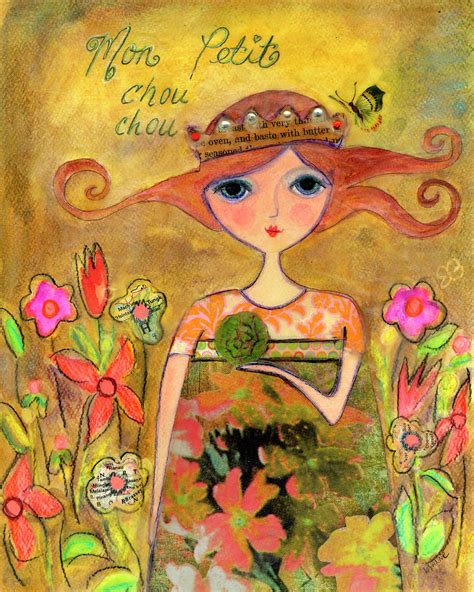 Big Eyed Girl My Little Cabbage Painting By Wyanne