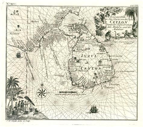 Amh 7102 Kb Map Of Ceylon Free Stock Illustrations Creazilla