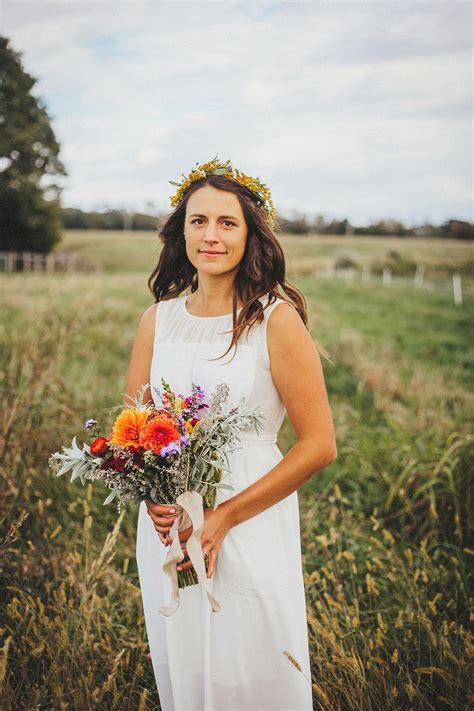 A Madewell Wedding Dress For A Homespun And Rustic Wedding On The Farm