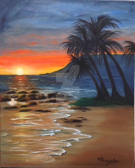 Tropical Sunset By Marilynpenn On Deviantart