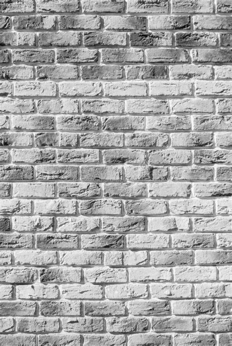 Hand Made Black And White Brick Wall Loft Simple High Detail Brick