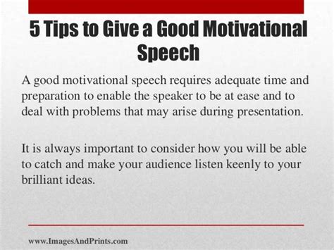 How To Write A Motivational Speech