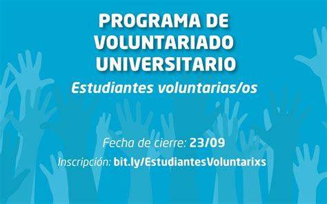 Programa De Voluntariado Universitario Para Estudiantes Unvm