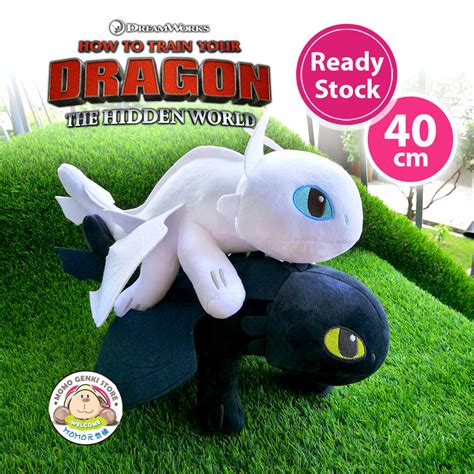 Buy How To Train Your Dragon Toothless Light Fury Soft Plush Toy 40cm