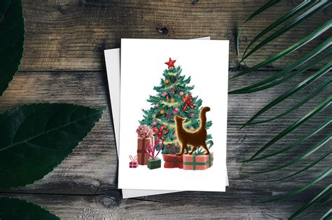 Artistic Christmas Greeting Card By Chloesillustrations Thehungryjpeg