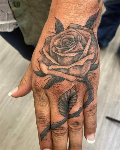 101 Best Rose Hand Tattoo Male Ideas Youll Have To See To Believe