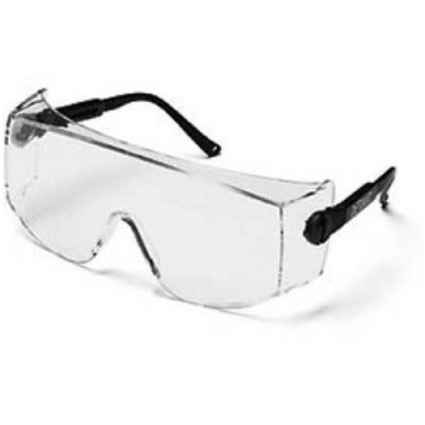 3m™ ox™ 12166 00000 20 protective eyewear clear anti fog lens black secure grip temple ao