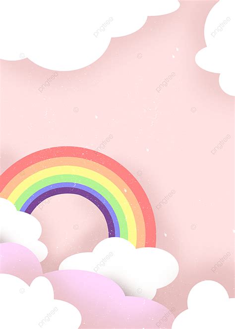 Cute Rainbow Clouds Background Rainbow Background Clouds Background