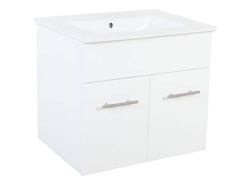 Posh Bristol Mk2 600mm Wall Hung Vanity Unit Centre Bowl 2 Door 3 Taphole White From Reece