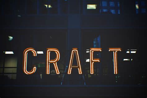 Craft Neon Sign Royalty Free Photo