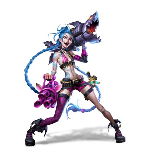 New official Jinx art on the newly updated League site : leagueofjinx