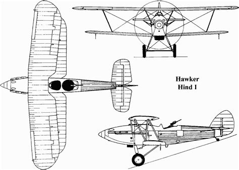Hawker Hind Blueprint Download Free Blueprint For 3d