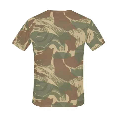 Rhodesian Brushstroke Camouflage V1 T Shirt For Men Mega Camo
