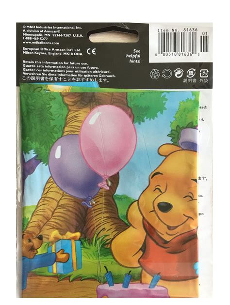 Winnie The Pooh Happy Birthday Celebration 18 Party Balloon