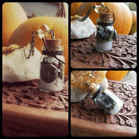 Contengo Witch Bottle Protection Spell Necklace By Thegypsyrebel 3000 Witch Bottles