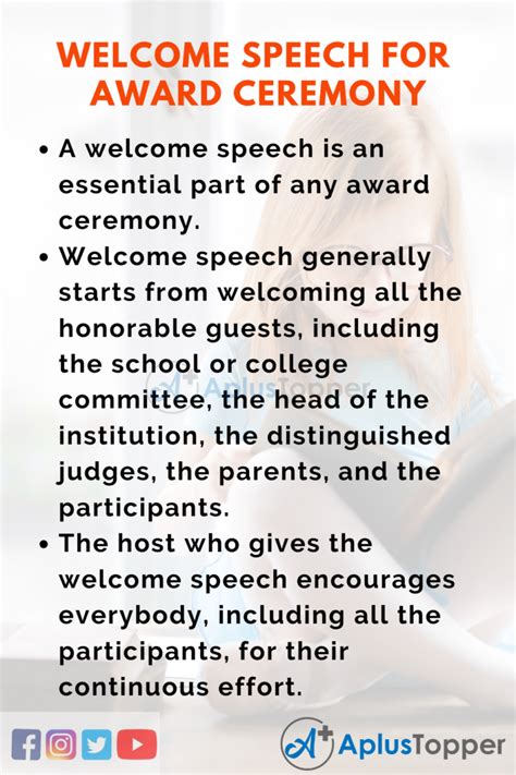 Welcome Speech For Academic Awards Ceremony Sulslamoc