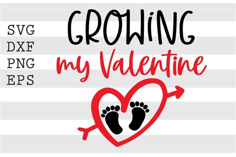 Growing My Valentine SVG Graphic by spoonyprint · Creative Fabrica