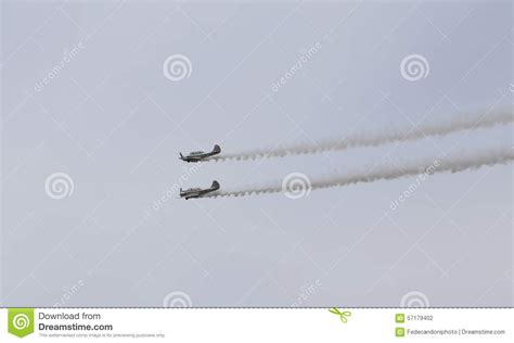 Thiene Vicenza Italy 26th July 2015two Aircraft Perform Am