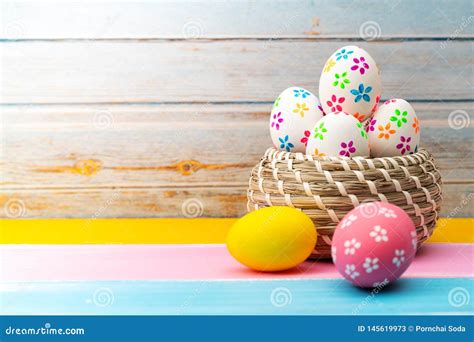 Easter Egg Happy Easter Sunday Hunt Holiday Decorations Stock Image