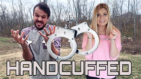 Last To Leave Handcuffs Challenge Wins Being Handcuffed To My Wife Being Handcuffed To My